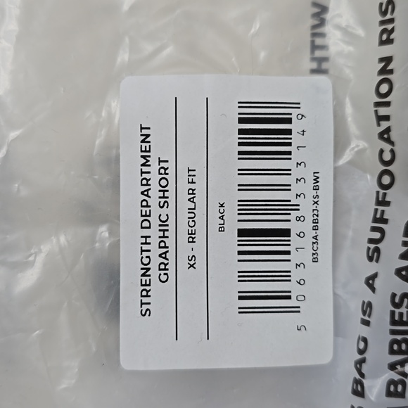 3256 New Gymshark Strength Department Graphic Shorts regular fit Sz XS - Picture 8 of 8